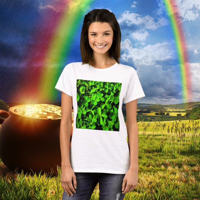 Clovers of Luck on St. Patrick's Day T-Shirt (Clovers of Luck on St. Patrick's Day T-Shirt)