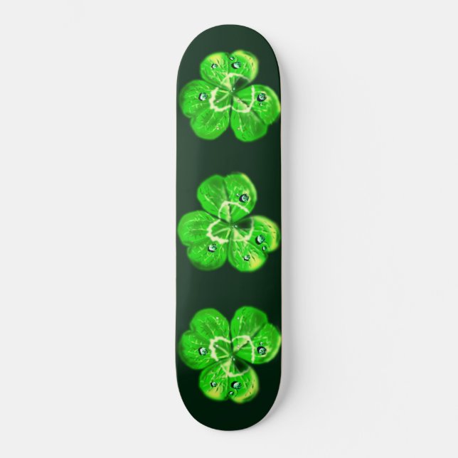 Clovers Skateboard - Custom Colours (Front)