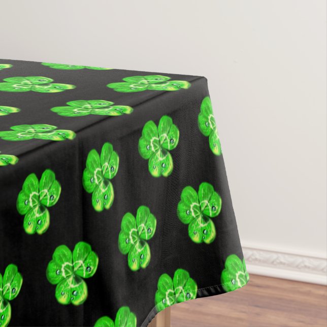 Clovers Tablecloth - Custom Colours (In Situ)
