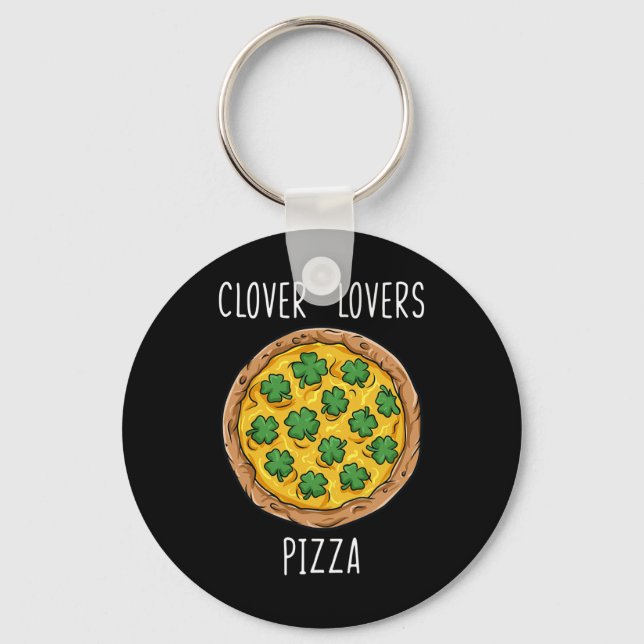 Clovers Throne St Patricks Day Fun Irish Boys Girl Keychain (Front)