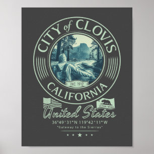 CLOVIS FRESNO CALIFORNIA - CITY OF CLOVIS CA POSTER