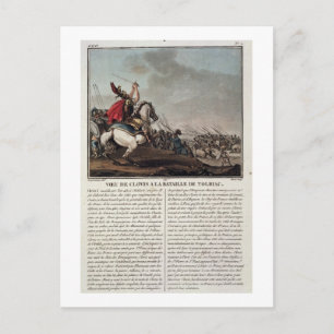 Clovis I (c.466-511) at the Battle of Tolbiac, 496 Postcard