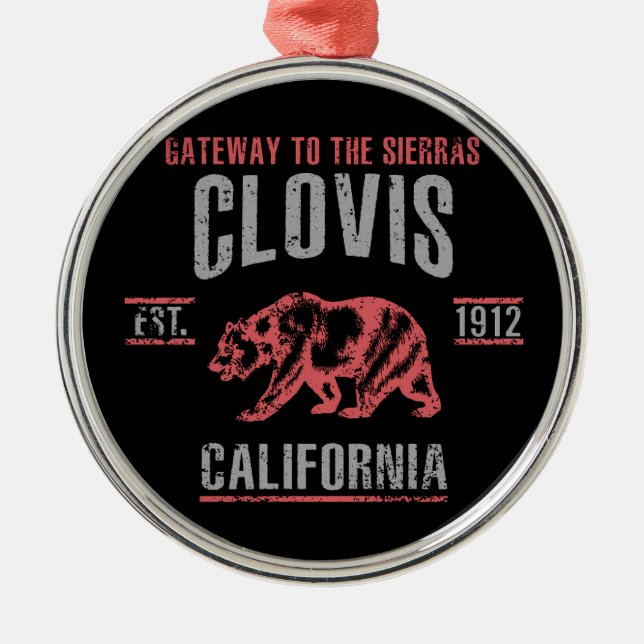 Clovis Metal Ornament (Front)