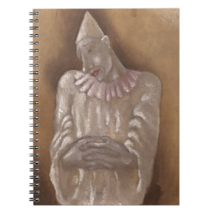 Clown (1934) oil painting by Mikulas Galanda. Notebook
