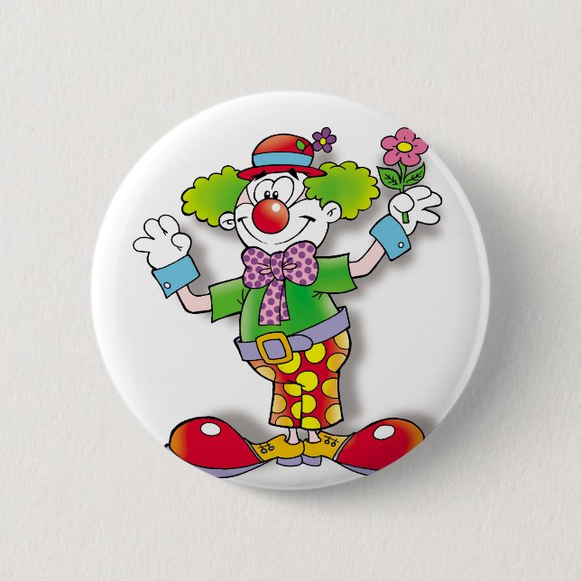Clown 2 Inch Round Button (Front)