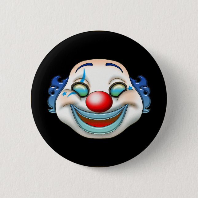 clown 2 inch round button (Front)
