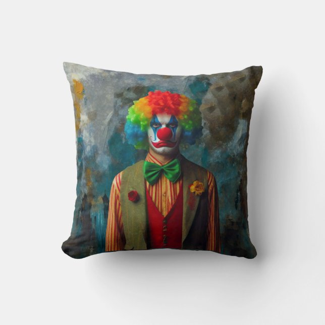 Clown 2 throw pillow (Front)