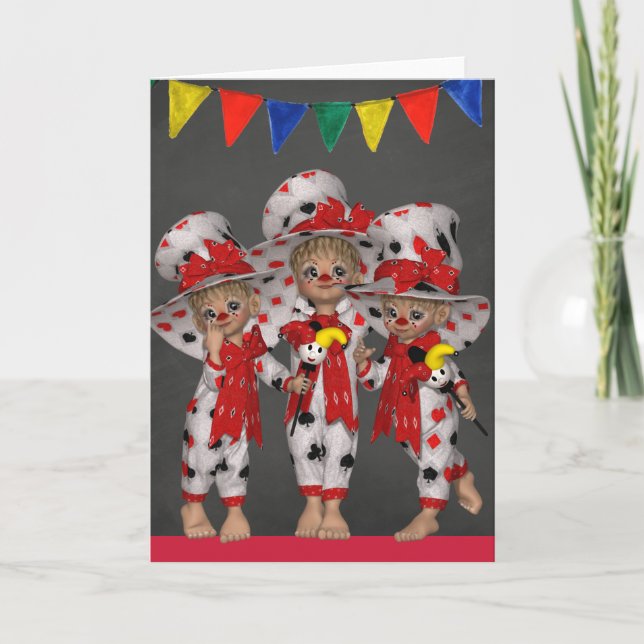Clown all Occasion Greeting Card (Front)
