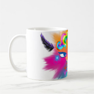 Clown and beautiful colours coffee mug