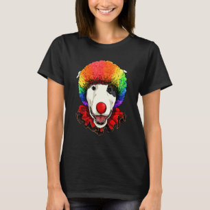 Clown Bull Terrier Carnival Circus Staff Puppy Pet T-Shirt