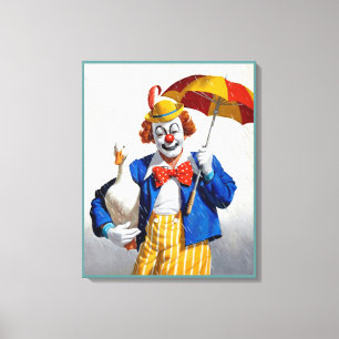 Clown canvas painting 1
