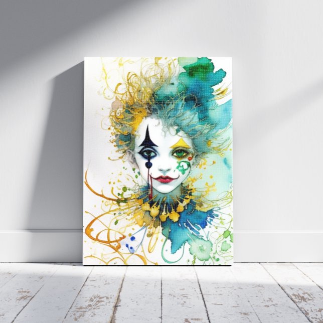 Clown Canvas Print (Creator Uploaded)
