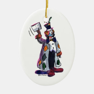 cLoWn Ceramic Ornament