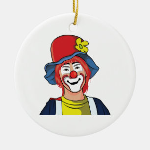 Clown Ceramic Ornament