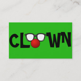 Clown Children's Entertainer Circus Business Card