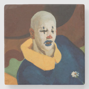 Clown (Children's Entertainer) (Circus Party) Stone Coaster