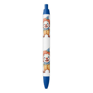 Clown Circus Humour Blue Ink Pen