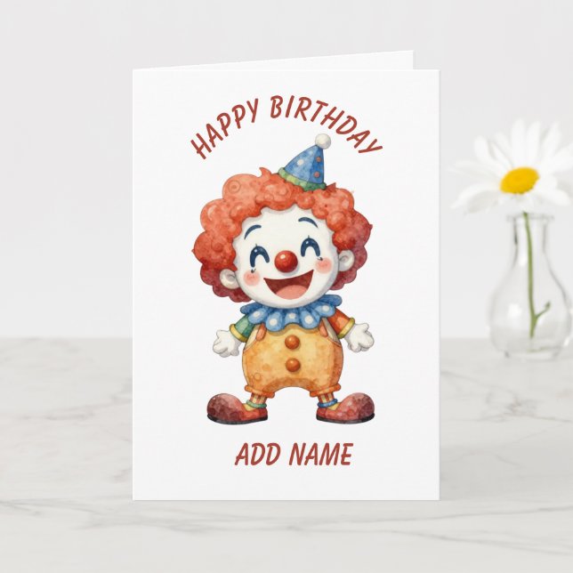Clown Circus Humour Card (Small Plant)