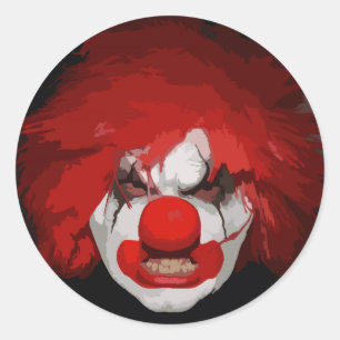 Clown Classic Round Sticker