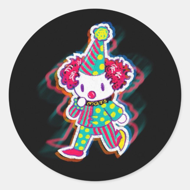 Clown Classic Round Sticker (Front)
