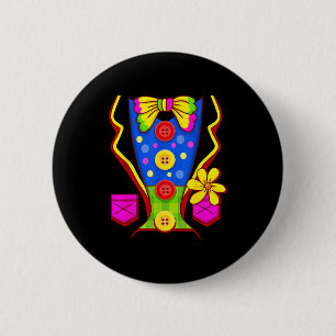 Clown Costume Circus 2 Inch Round Button