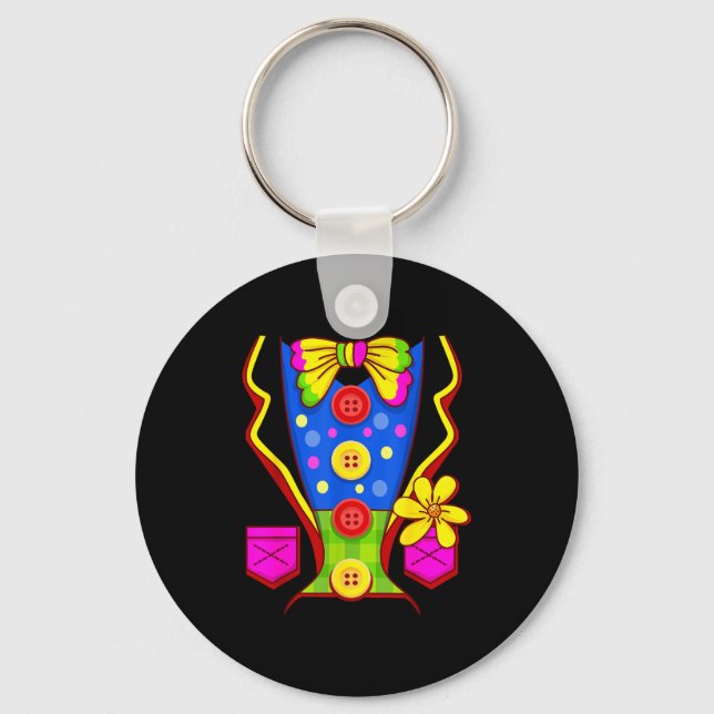 Clown Costume Circus  Keychain (Front)