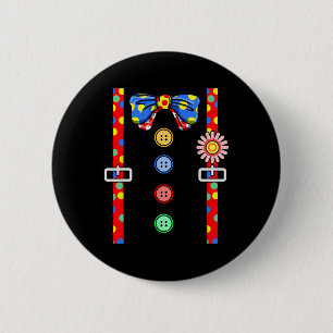 Clown Costume Halloween 2 Inch Round Button