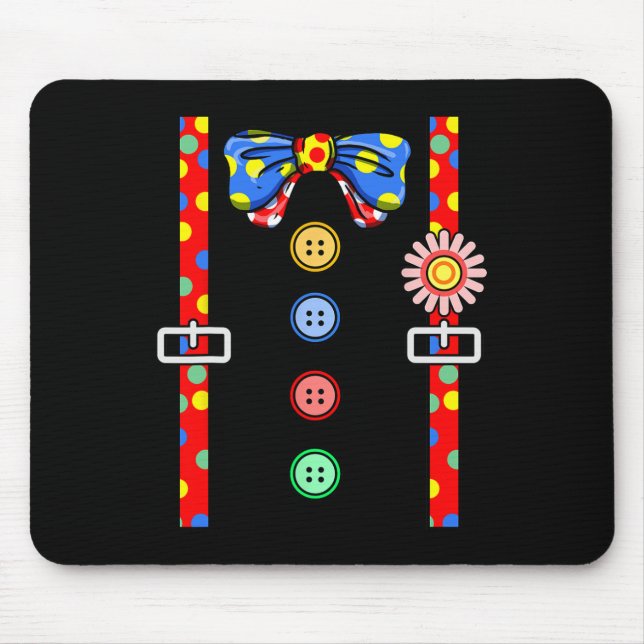 Clown Costume Halloween  Mouse Pad (Front)