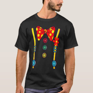 Clown Costume Halloween Vintage Girls Boys Women M T-Shirt