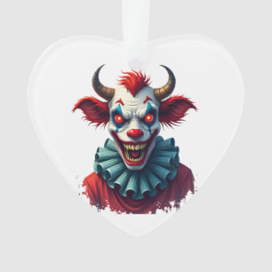 Clown Cow of Terror Ornament