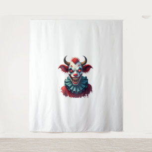 Clown Cow of Terror Tapestry
