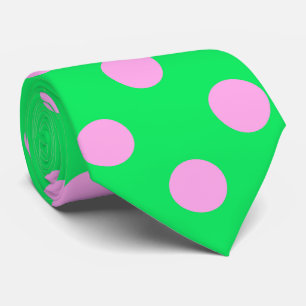 Clown cravate rose sur chartreuse brillant