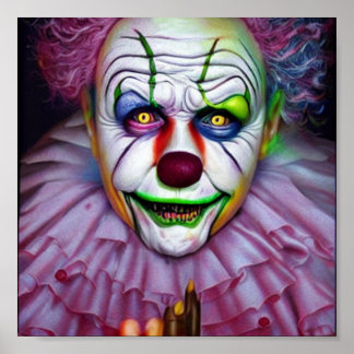 Clown Creepy Crazy Poster