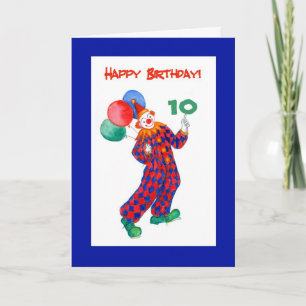 Clown Customizable Birthday Card