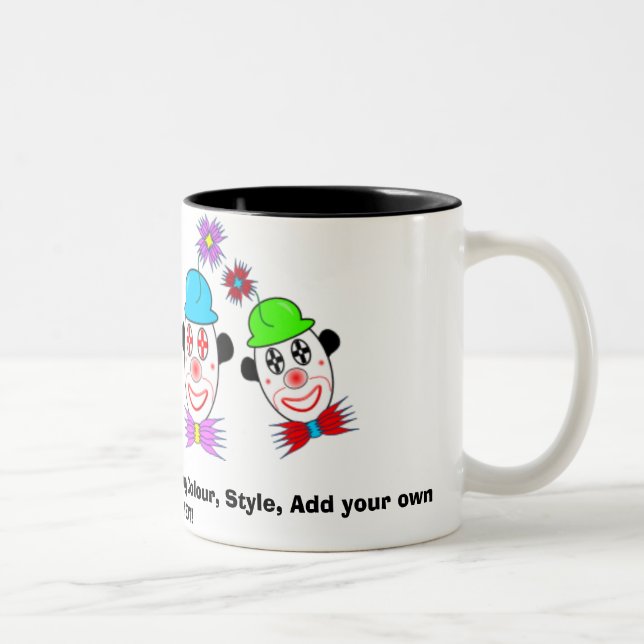 Clown, Customize ME! Change Mug Colour, Sty... (Right)