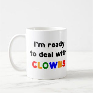 clown deal with coffee mug
