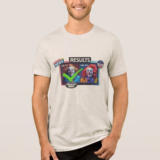 Clown Defeats Clown Tri-Blend Shirt (Front)