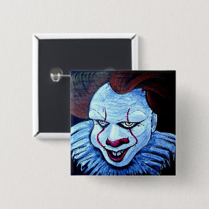 Clown:Evil 2 Inch Square Button