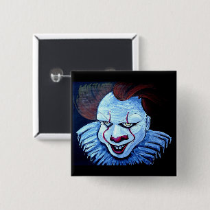 Clown:Evil 2 Inch Square Button