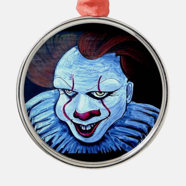 Clown:Evil Metal Ornament (Front)