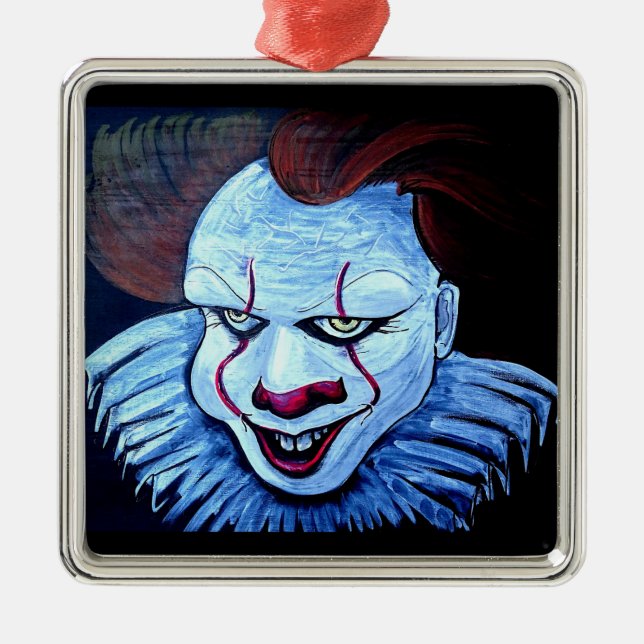 Clown:Evil Metal Ornament (Front)