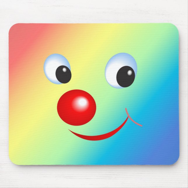 Clown Face Mouse Pad (Front)