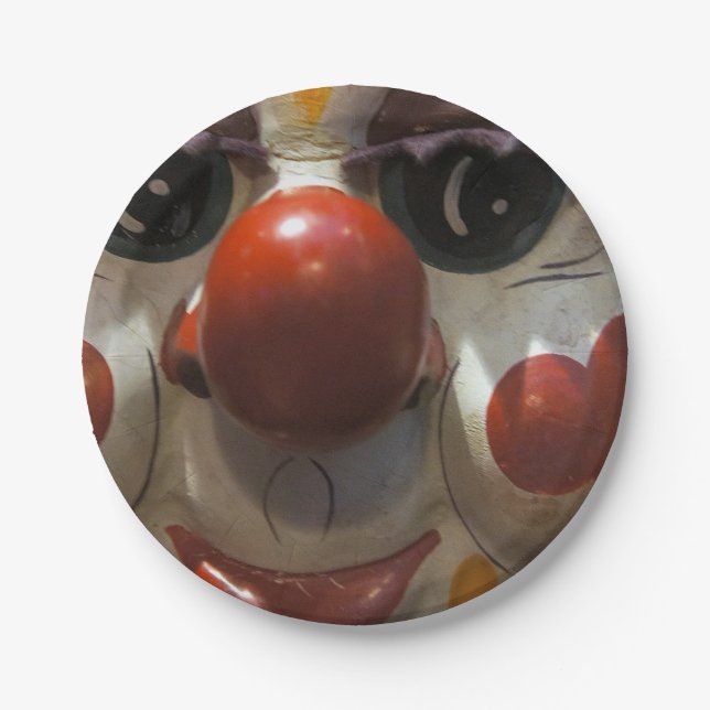 Clown Face Paper Plate (Front)