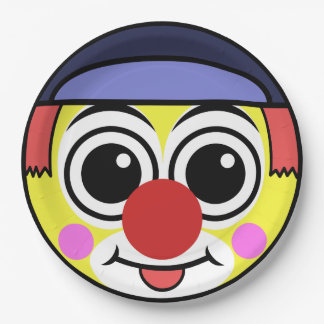 Clown Face Paper Plate