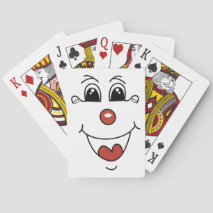 CLOWN FACE PLAYING CARDS