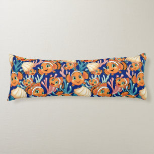 Clown fish Cartoon cute Family Underwater Body Pillow