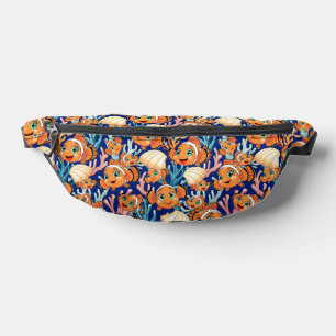 Clown fish Cartoon cute Family Underwater Fanny Pack