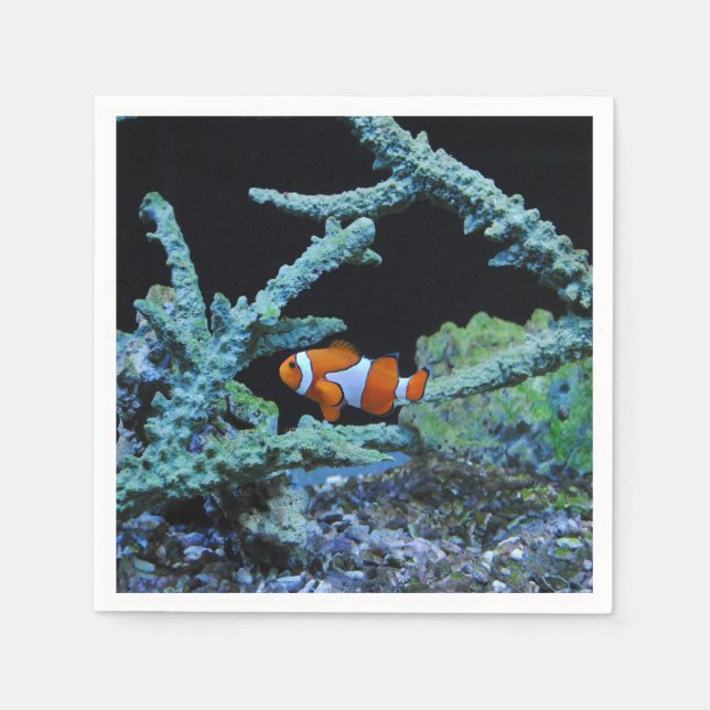 Clown Fish in Coral Napkin (Front)