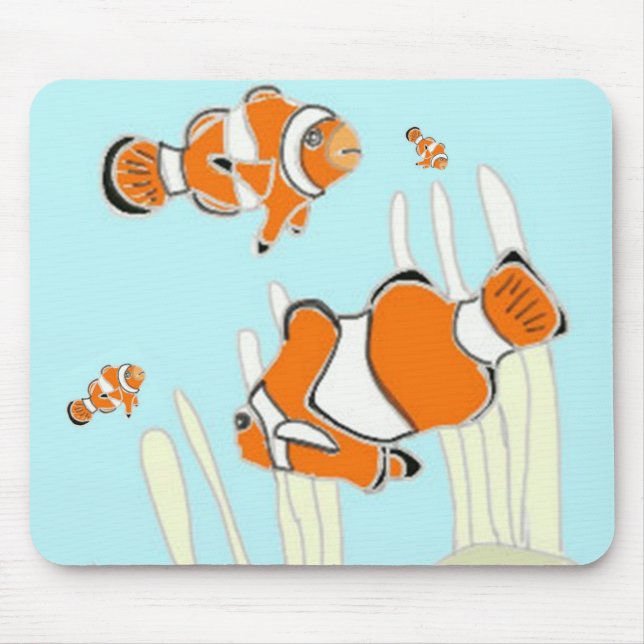 Clown Fish Mouse Pad (Front)