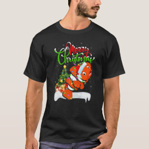 Clown Fish Xmas Decorations Santa Clown Fish Chri T-Shirt